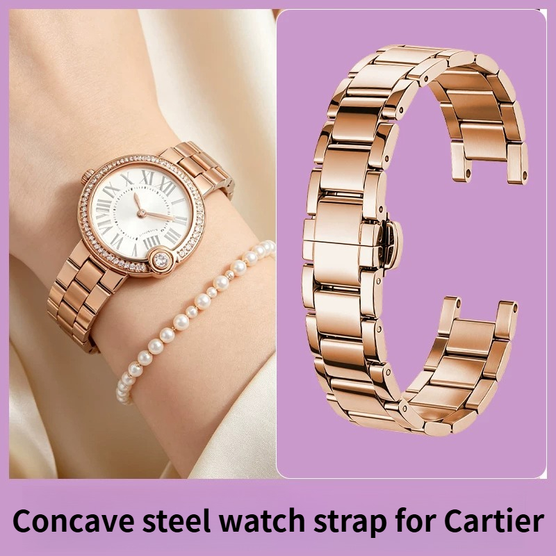 Cartier Watch Ballon Bleu - Женский ремешок для часов из нержавеющей