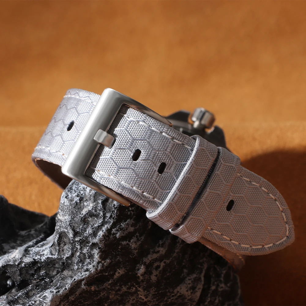 Perlon Strap Woven - 20 мм 22 мм гладкий натуральный