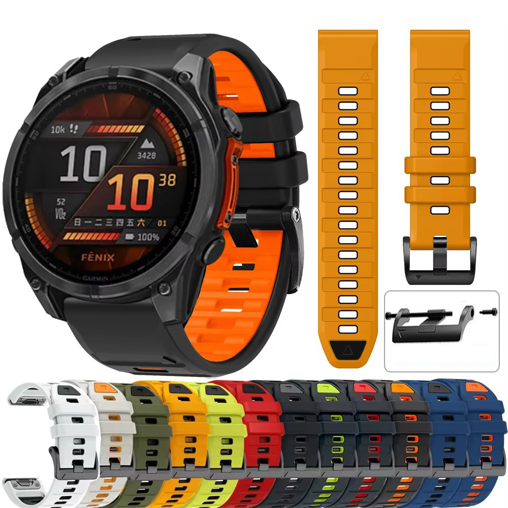 Silicone Watch Band 22Mm - Силиконовый ремешок QuickFit 26 мм 22