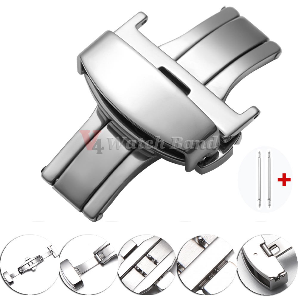 Butterfly Clasp Deployant - Полированные матовые двойные застежки для ремешков