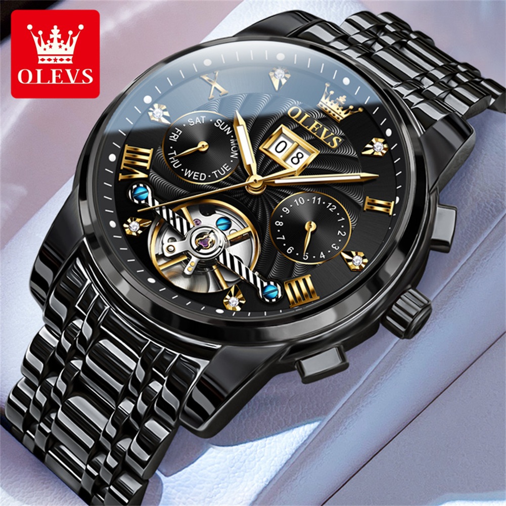 Rolex Watch Daytona - Классические мужские часы OLEVS с турбийоном,