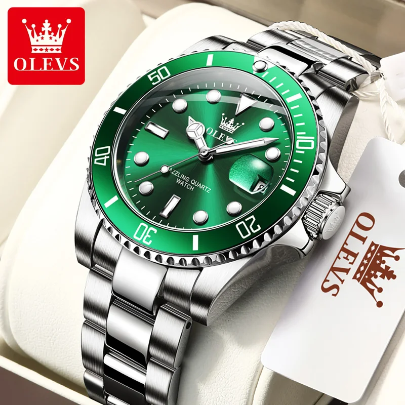 Rolex Watch Datejust - OLEVS оригинальные кварцевые часы для мужчин,