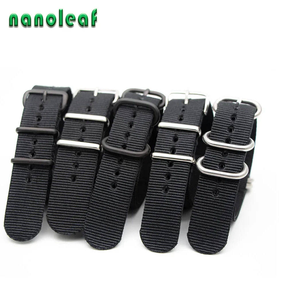 Nato Strap Nylon - Черный нейлоновый ремешок для часов для