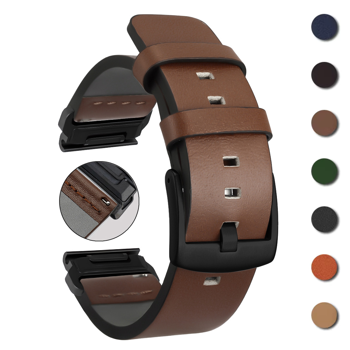 Leather Strap Quick Release - Быстросъемный ремешок 26 мм 22 мм