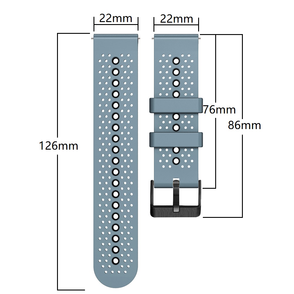 Ремешок силиконовый для часов  – обзор и цена Silicone Watch Band 22Mm