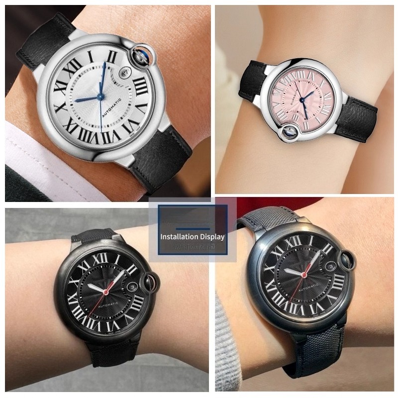 Нейлоновый холщовый ремешок дл – обзор и цена Cartier Watch Ballon Bleu