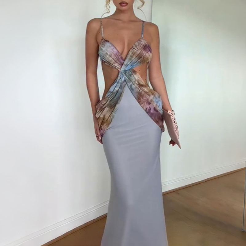 Модное вечернее платье с метал – обзор и цена Mesh Strap Metal