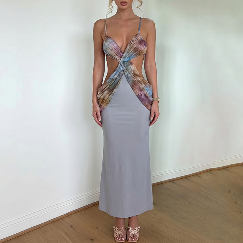 Модное вечернее платье с метал – обзор и цена Mesh Strap Metal