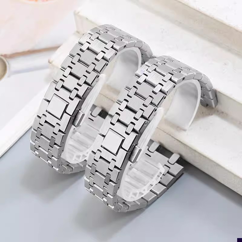 Серебряный браслет из нержавею – обзор и цена Audemars Piguet Watch Royal Oak