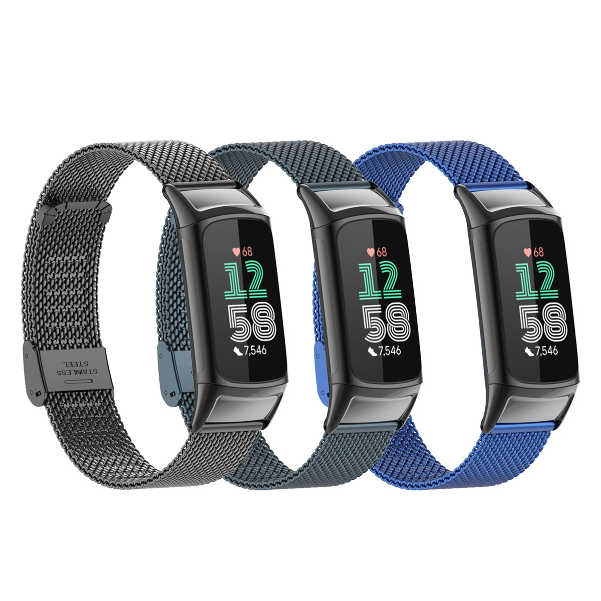 Подходит для Fitbit Charge 5/6 – обзор и цена Mesh Strap Metal