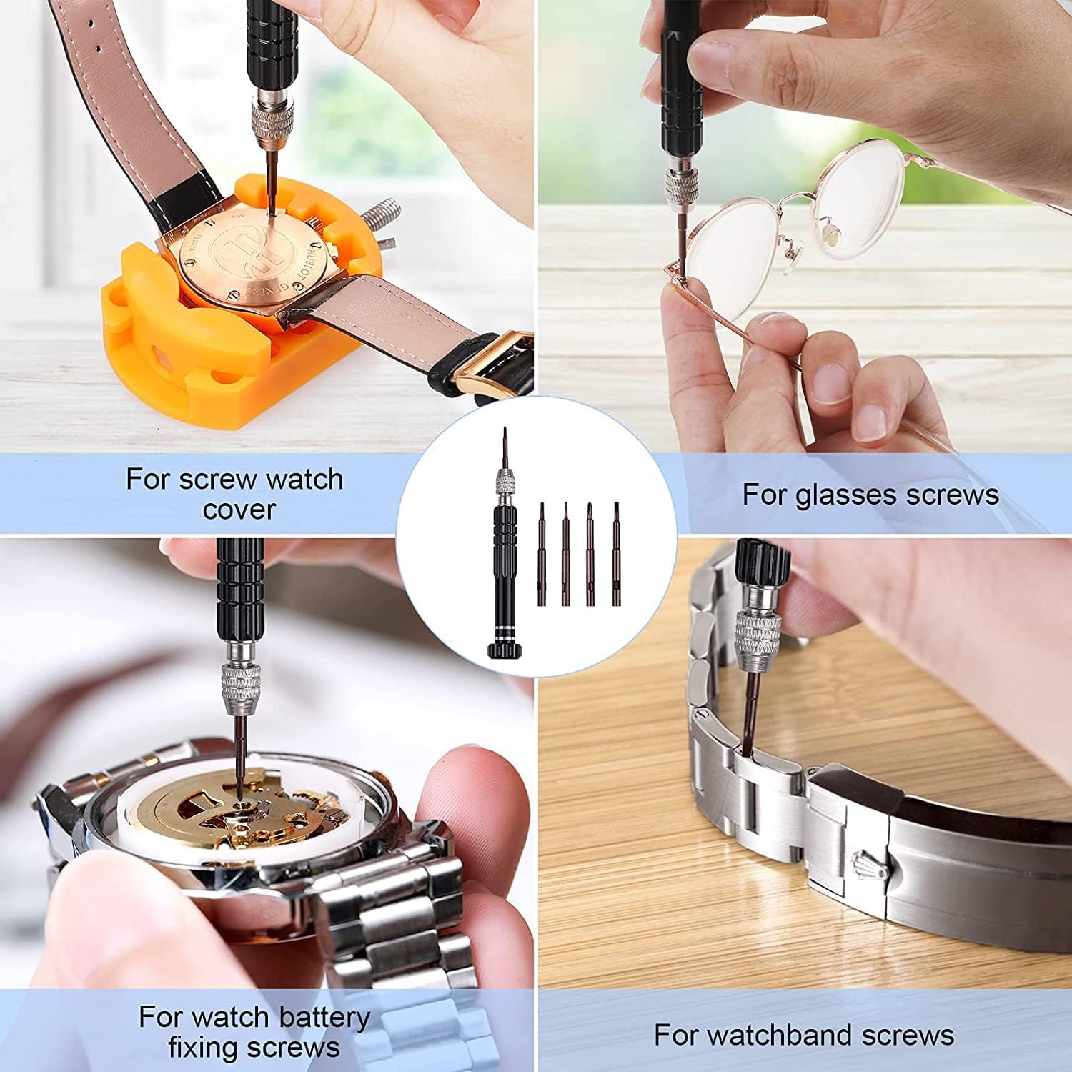 32 шт., набор для замены аккум – обзор и цена Spring Bar Tool Set