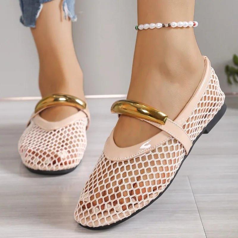 Женские дышащие летние сандали – обзор и цена Mesh Strap Metal