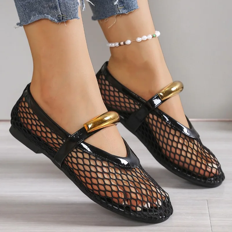 Женские дышащие летние сандали – обзор и цена Mesh Strap Metal