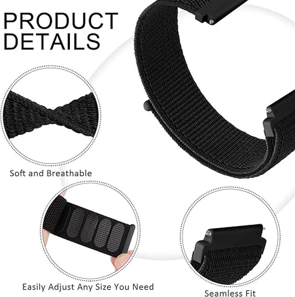Нейлоновый дышащий ремешок для – обзор и цена Sport Loop Velcro