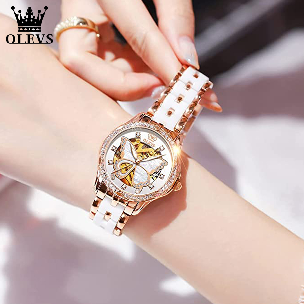 Женские Автоматические часы-ск – обзор и цена Butterfly Clasp Deployant